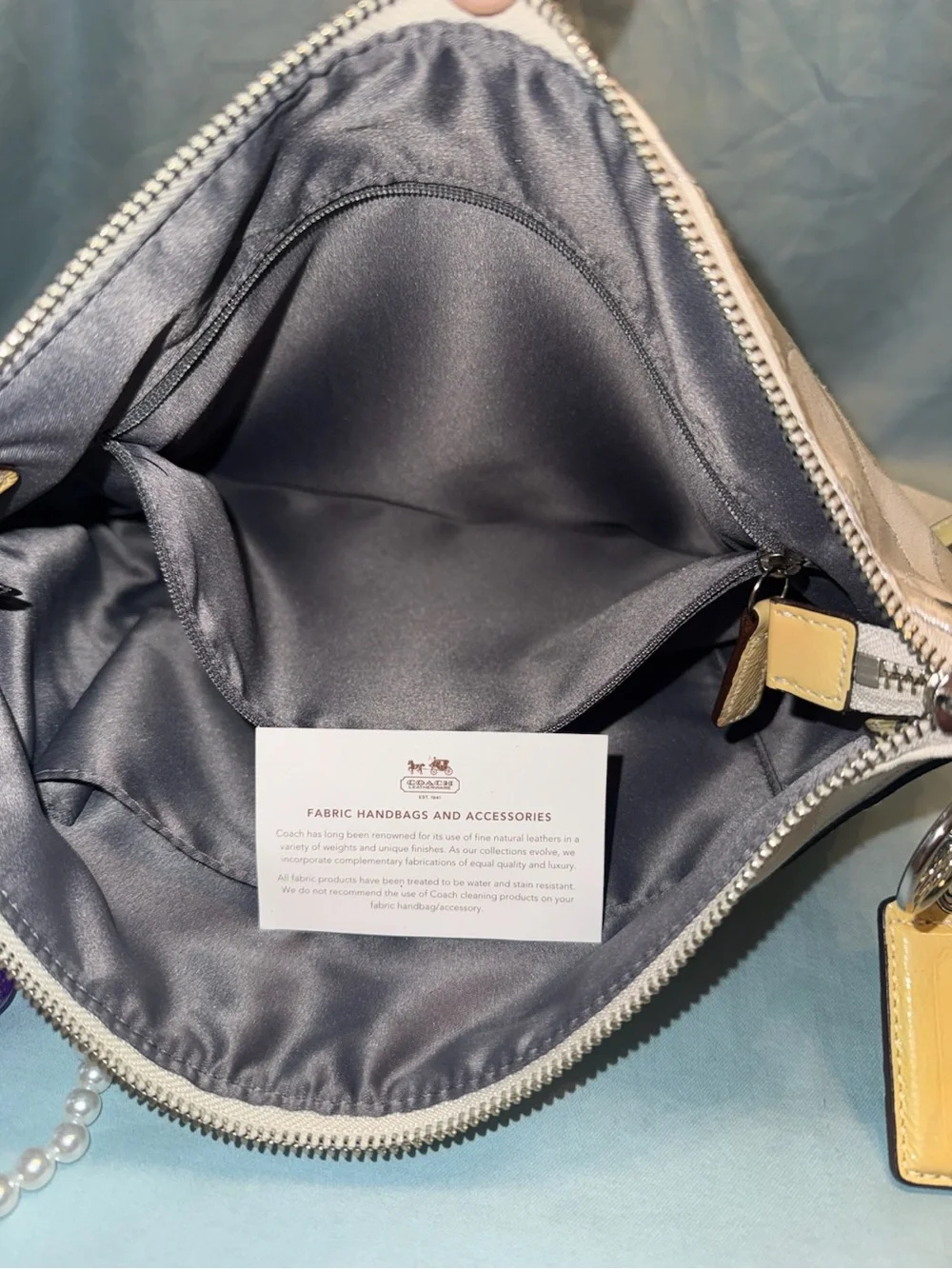 Coach Poppy Signature Sateen Hippie Crossbody Bag